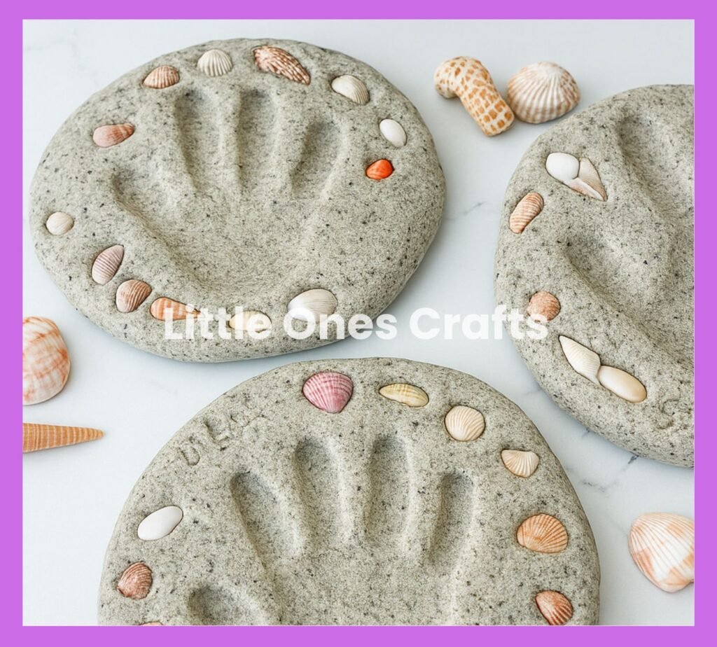 DIY Beach Sand Handprint Keepsake