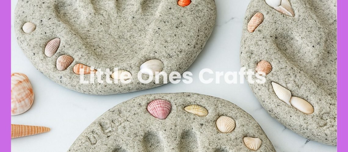 DIY Beach Sand Handprint Keepsake